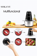Picadora Eléctrica Multifuncional Sokany - 2 LITROS