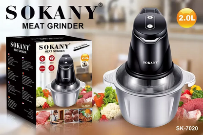 Picadora Eléctrica Multifuncional Sokany - 2 LITROS