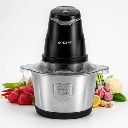 Picadora Eléctrica Multifuncional Sokany - 2 LITROS