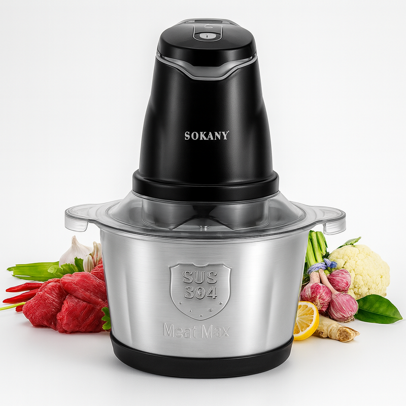 Picadora Eléctrica Multifuncional Sokany - 2 LITROS