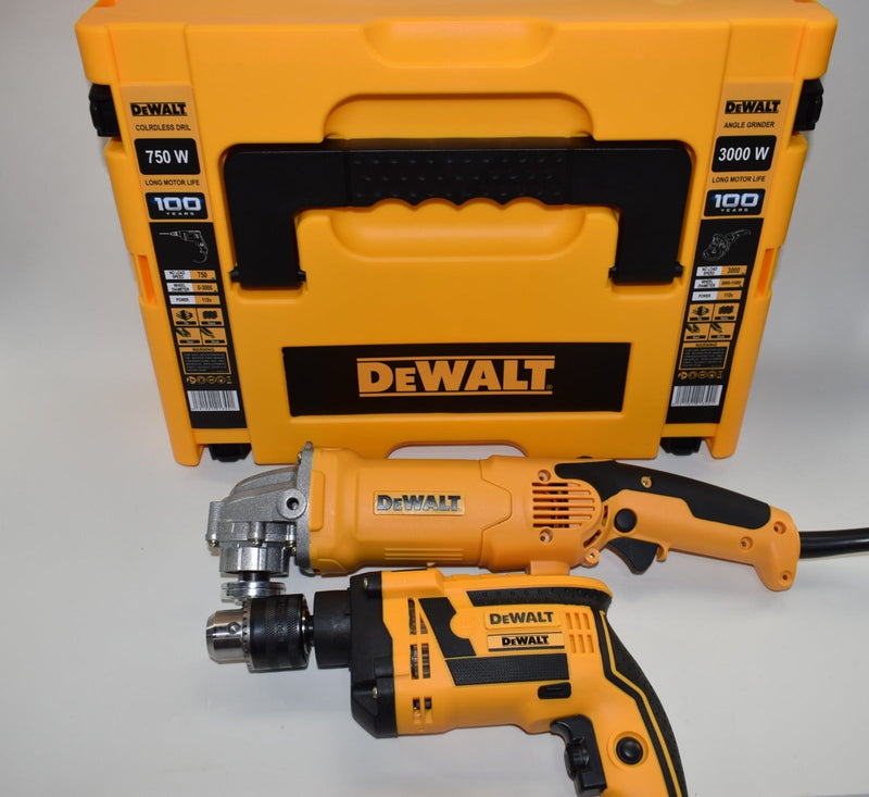 Combo Taladro percutor y Pulidora DeWALT + Maletín
