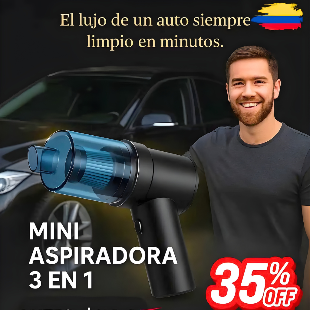 Aspiradora Portatil 2 en 1 Recargable PC